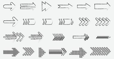 Colorful Arrow Set Flat and Gradient Shapes for Navigation arrow set vector