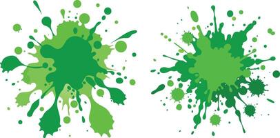 Green paint splatter vector