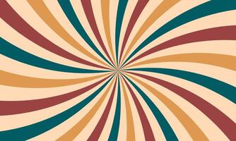 vintage colorful spiral sunburst pattern abstract background vector