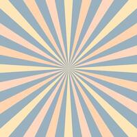 dull colorful retro sunburst pattern background vector