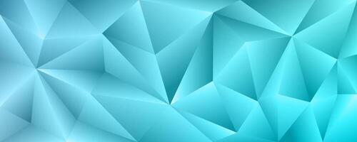 geometric turquoise background with sharp polygon shapes and modern abstract style. vector