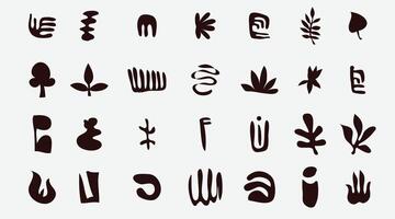 Hand drawn symbols and elements vector