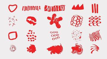 Design Elements Collection Hand Drawn Doodles Symbols for Premium Use vector