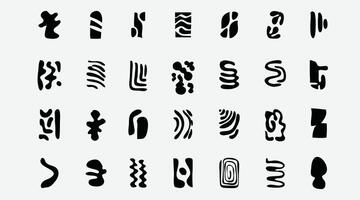Hand Drawn Abstract Doodle elements objects vector
