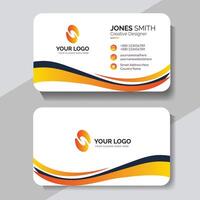 Modern and simple business card template vector