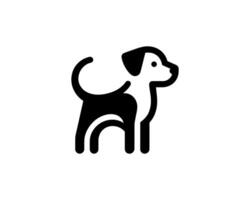 Flat design dog icon for branding identity vector