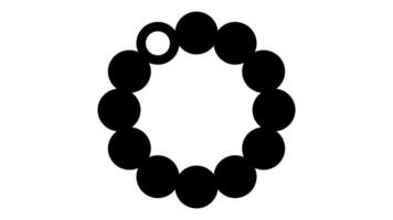 Black And White Round Shape With Circle Animation video