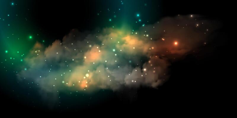 Realistic dark texture of fantastic space galaxy background