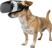 Dog Explores Virtual World png