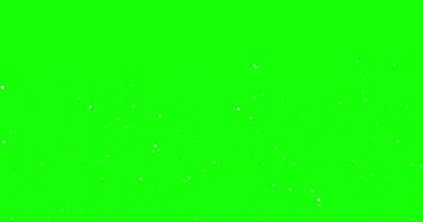 Soaring upwards, white particles on a green background. Chroma key. Abstract animation.31 video