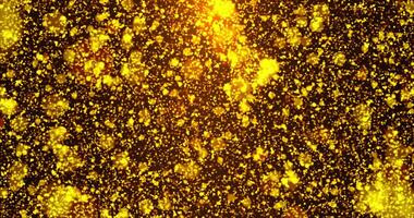 Rising golden sparkling particles. Bokeh particles. Abstract animation. 41 video
