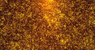 Rising golden sparkling particles. Bokeh particles. Abstract animation. video