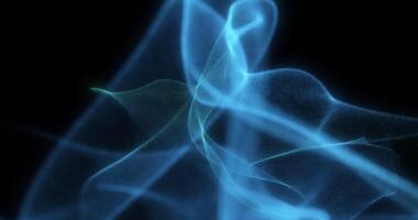 Metamorphoses of tissue from particles. Curls of colored smoke. Abstract Animation1 video
