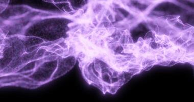 Metamorphoses of tissue from particles. Curls of colored smoke. Abstract Animation3 video
