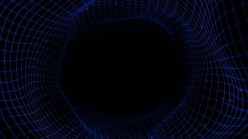 Cyber Neon tunnel. Futuristic interface pattern. Glowing hi technology texture. Cyber punk concept. Background. Abstract circular tunnel. Vortex tunnel.. Abstract energy tunnel loop. line Grid. video