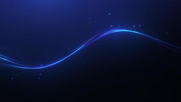 Animated abstract blue background. glowing random shape and wave. data, hi-tech concept. virtual space. Looped stock animation motion graphics design. footage for backdrop, wallpaper video