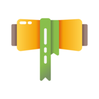 Design Illustration graphic of Ancient Scroll icon with gradient style. Suitable for UI, mobile design, web design, etc. Transparent Background. png