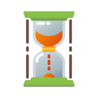Design Illustration graphic of Hourglass icon with gradient style. Suitable for UI, mobile design, web design, etc. Transparent Background. png