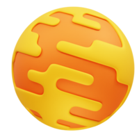 Mars surface 3D Icon illustration rendering. Planet mars icon illustration 3d png