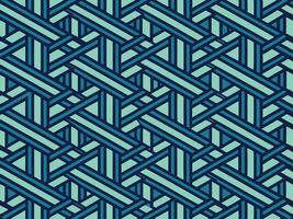 Geometric pattern in various shades of blue creates a modern and stylish seamless background design vector