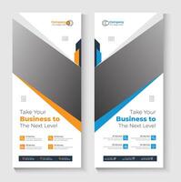 Rollup banner design teamplate vector
