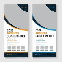 Rollup Banner Template vector