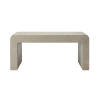 Minimalist Concrete Coffee Table With Clean Lines And Textured Surface On Transparent Background png