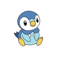 Pokemon Character Piplup vector