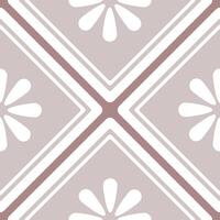 A mosaic-inspired tile design with multiple traditional elements combined into one harmonious pattern. vector