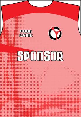 neon red and light pink halftone pattern Customizable tshirt Graphic Design Templates in Editable EPS for Fashion Apparel