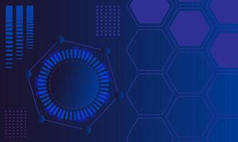 Geometric hexagon abstract background with simple polygonal elements. Medical, business, technology or science design vector