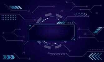 Abstract circuit board elements on technology blue futuristic background. Circuit board illustration. Tech network. Cyber connection electronic. AI chip and Big Data concept. vector