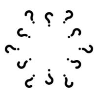 Signs of questions Sign question icon black color vector