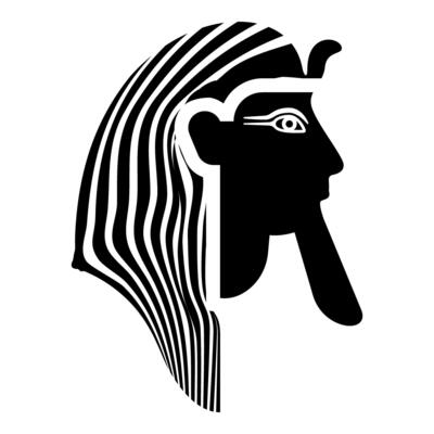Head pharaoh cop faro mask icon black color