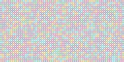 Circle shape grid vibrant color background vector
