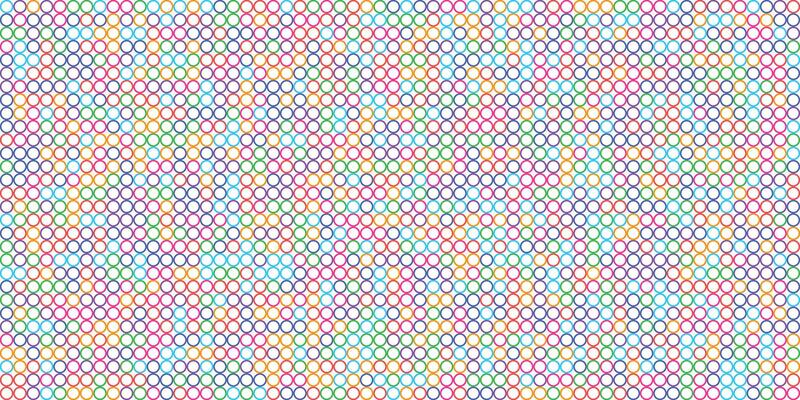 Circle shape grid vibrant color background