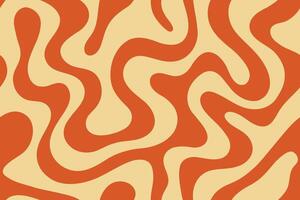 Seamless red beige abstract wavy organic background pattern vector