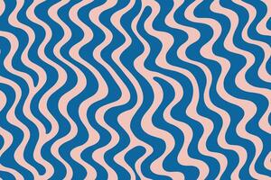 Seamless blue pink abstract vertical wavy pattern background vector