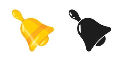 A black and yellow liquid is shown in two different styles vector