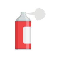 A spray can with a white cloud coming out of it vector