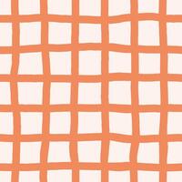 Hand Drawn Retro Grid Seamless Pattern vector