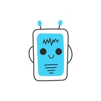 Screen Face Bot vector