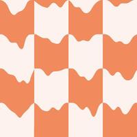 Wavy Chessboard Seamless Pattern vector