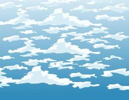 Clouds in the sky with shadow. Abstract clouds in the blue sky. vector