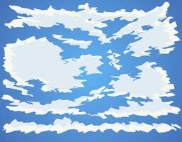 Illustration of a background with clouds. Clouds in the sky. Abstract clouds in the sky. vector
