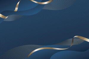 Luxury blue background for text space in horizontal frame vector