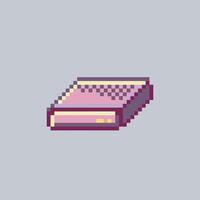 memory drive in pixel art style with isolated background vector