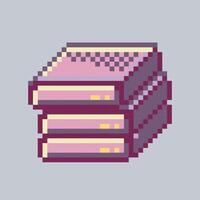 pile of hard drive in pixel art style with isolated background vector