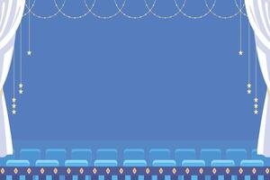 theater blank text space background in flat design vector
