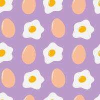 This isolated illustration of eggs and fried eggs is ideal for creative projects like greeting cards, social media, banners, leaflets, price tags, and labels, adding charm and creativity vector